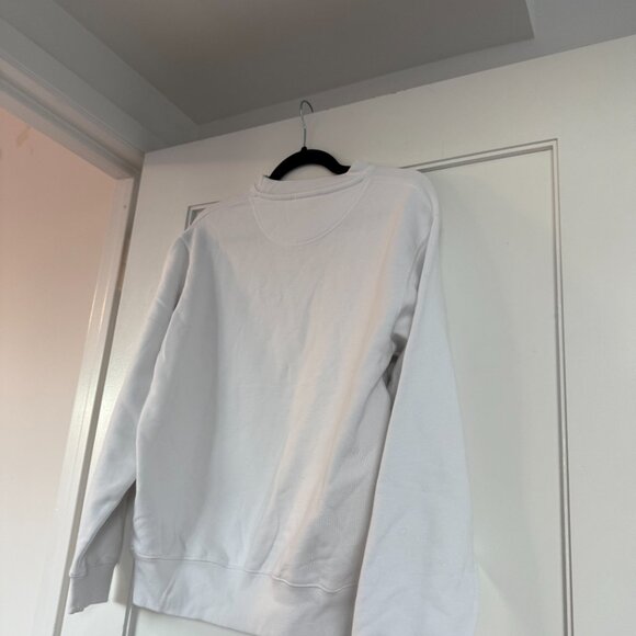 NWT Anine Bing Kate Moss Ramona Oversized Sweatshirt Crewneck White Sz Large - Picture 7 of 8